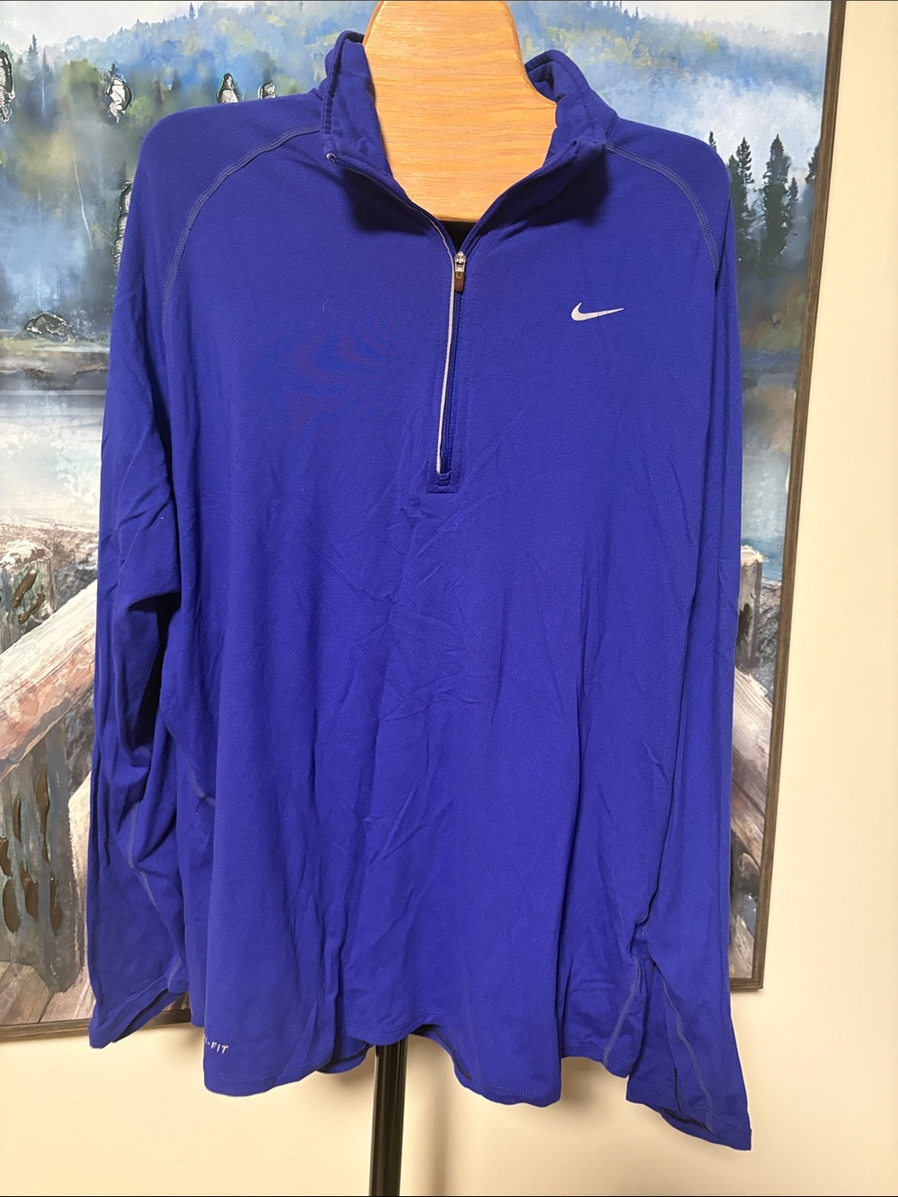 Nike 1/4 Zip running shirt dry fit